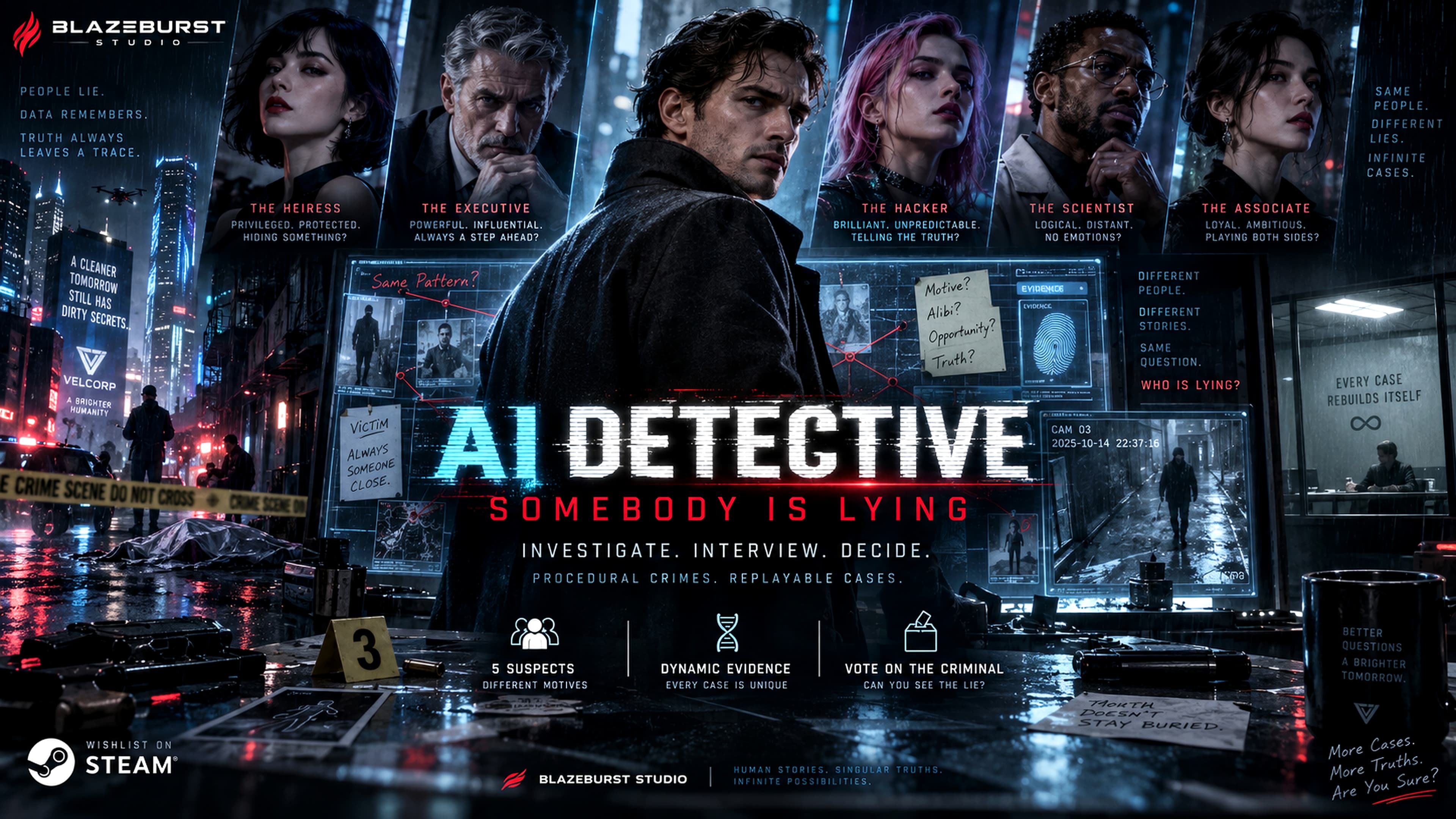 AI Detective: Somebody Is Lying
